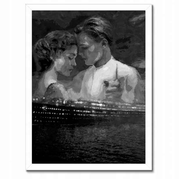 Plakáty v rámu 30x40 Titanic Černobílé