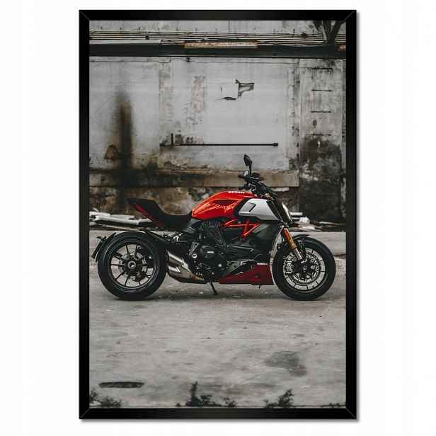 Plakáty v rámu 40x60 Červené Ducati Motocykl