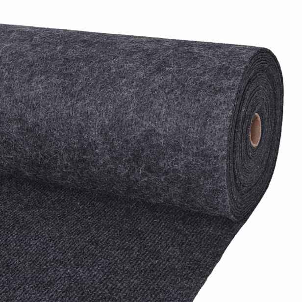 vidaXL Koberec Antracitová 1,2 x 20 m Polyester