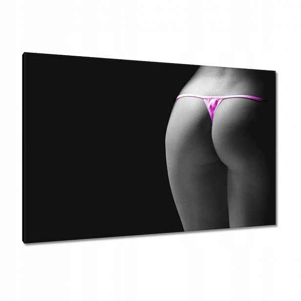 Obrazy 120x80 Růžové tanga