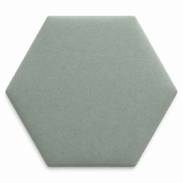 Čalouněný nástěnný panel HEXAGON více rozměrů mátová MyBestHome Rozměr: 30x26 cm