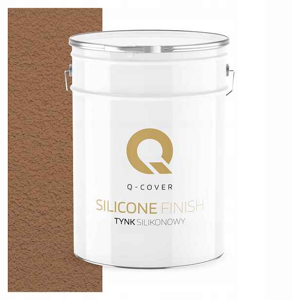 Silikonová Fasádní Omítka Hnědá Teplá 15 Kg Granulace 1.5 mm F576