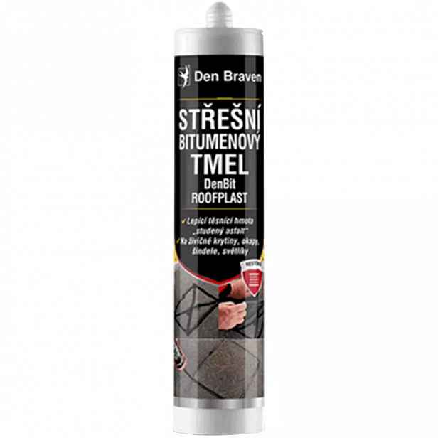 Střešní bitumenový tmel Den Braven DenBit Roofplast 310 ml