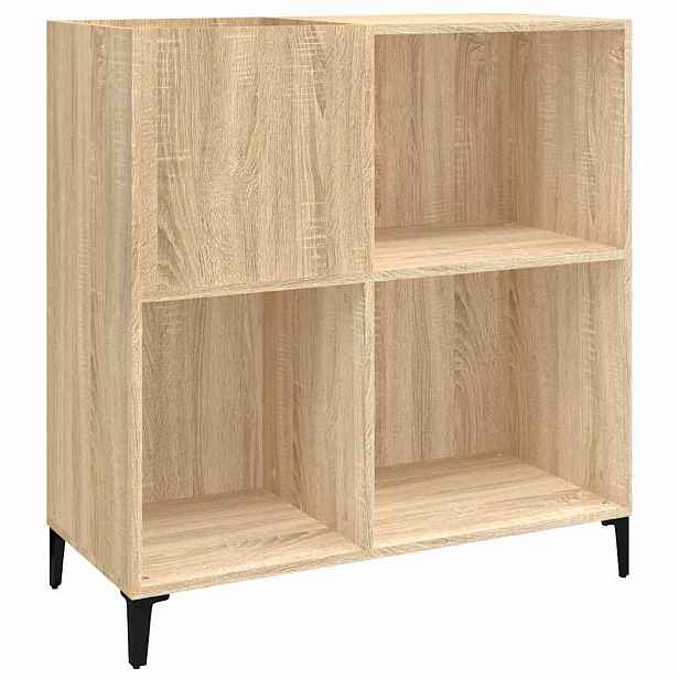vidaXL Skříňka na LP desky dub sonoma 84,5x38x89 cm kompozitní dřevo
