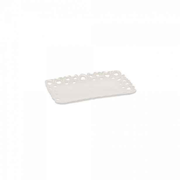 Podnos Na Servírování Jednohubek Dekorativní Porcelán 20x13 cm La Porcellana