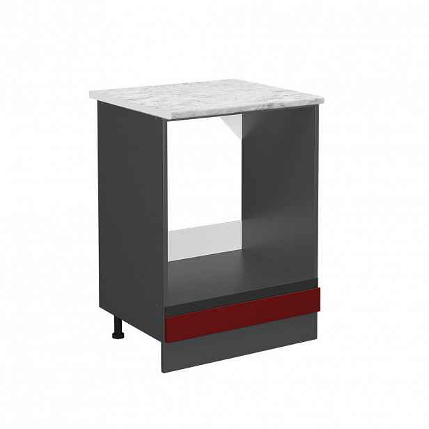 Vicco SKŘÍŇKA NA VESTAVĚNOU TROUBU R-Line Červená 60 cm PD Mramor