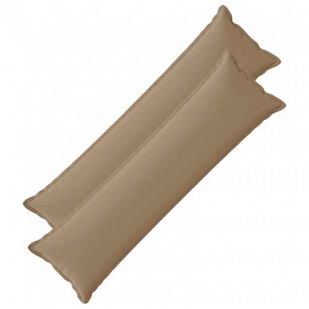 vidaXL Povlak na polštář 2 ks HOUTEN Taupe 40 x 145 cm Polyester