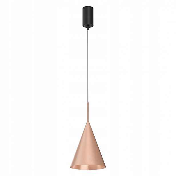 Závěsná lampa Milagro Capital MLP0966 růžové zlato měď 1xGX53 kužel 17 cm