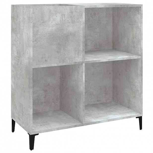 vidaXL Skříňka na LP desky betonově šedá 84,5x38x89cm kompozitní dřevo