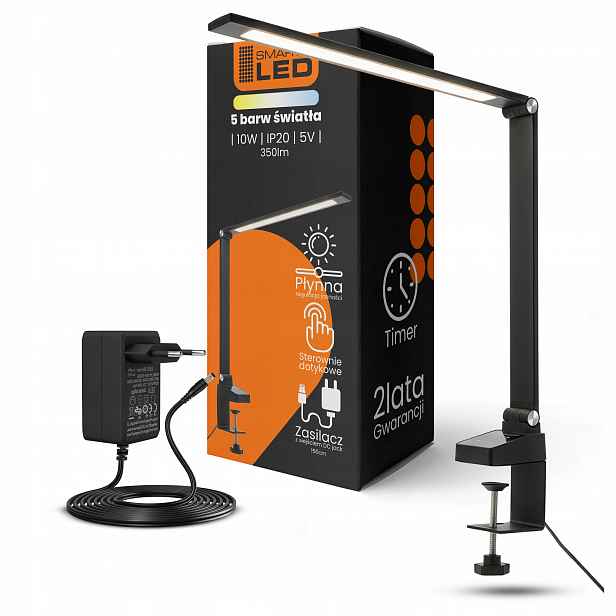 Led stolní lampa na školní stůl s nastavitelným dotykem 10 W pro čtení Cct