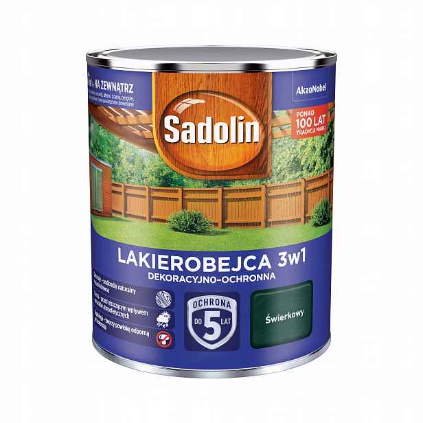 Sadolin Lakobejca 3v1 Dekoračně-ochranná 2,5L Smrková