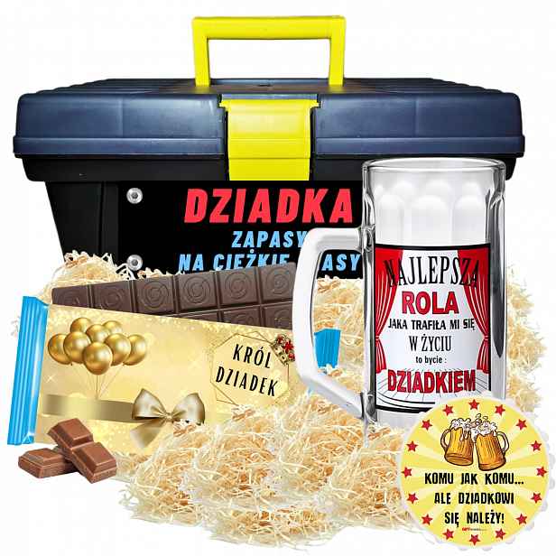Veselý Dárek ke Dni dědečka Sada nezbytných Pivní Sklenice pro muže