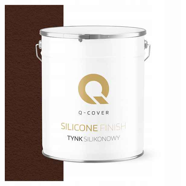 Silikonová Fasádní Omítka Hnědá Teplá Ral 8016 7 Kg Granulace 1.0 mm