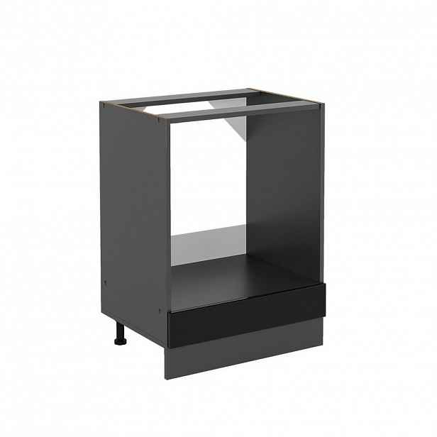 Vicco SKŘÍŇKA NA VESTAVĚNOU TROUBU R-Line Černý vysoký lesk 60 cm bez pracovní desky
