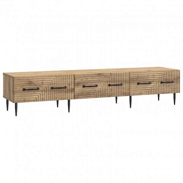 vidaXL Televizní skříň 147 x 34,5 x 30 cm Dub artisan Kompozitní dřevo