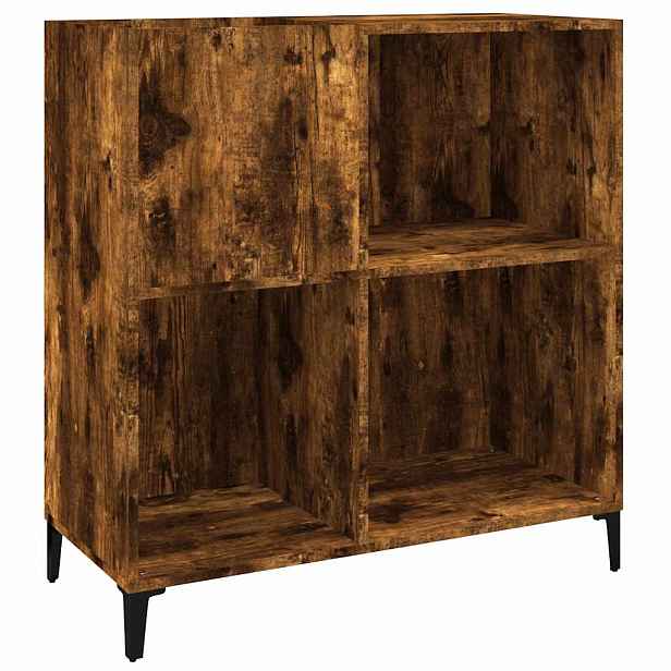 vidaXL Skříňka na LP desky kouřový dub 84,5x38x89 cm kompozitní dřevo