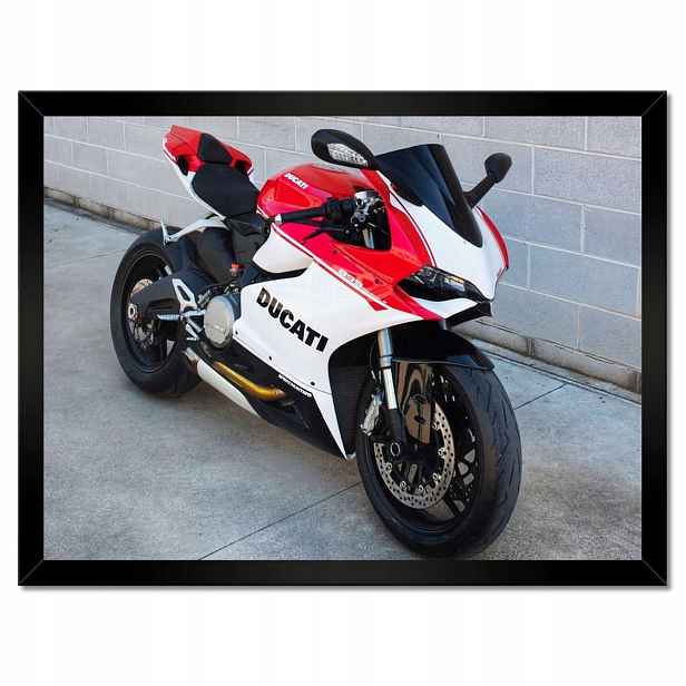 Plakáty v rámu 40x30 Červené Ducati Panigale