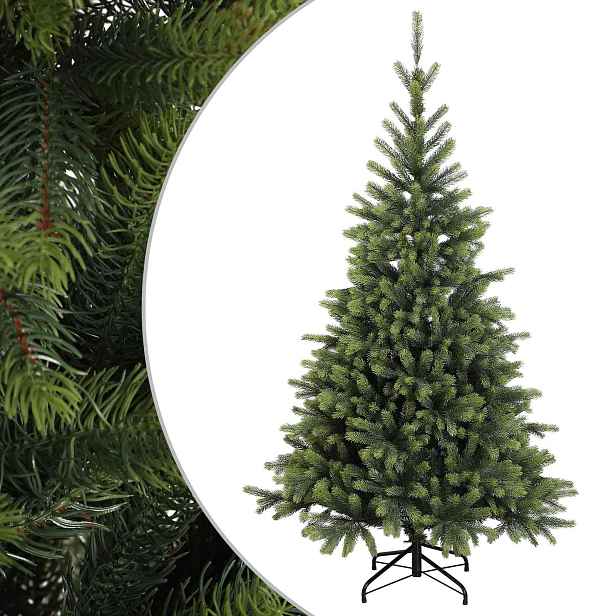 vidaXL Umělý Skládací Vánoční Strom 180 cm PVC a kov Zelená