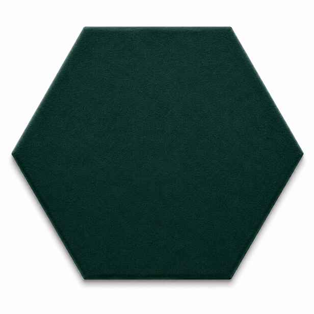 Čalouněný nástěnný panel HEXAGON více rozměrů tmavě tyrkysová MyBestHome Rozměr: 40x35 cm