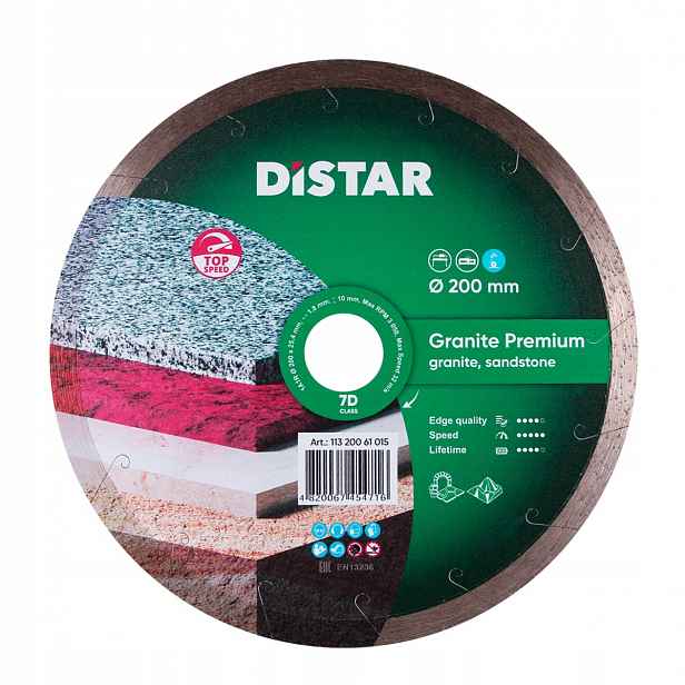 Distar Diamantový Kotouč Granite Premium 200 mm