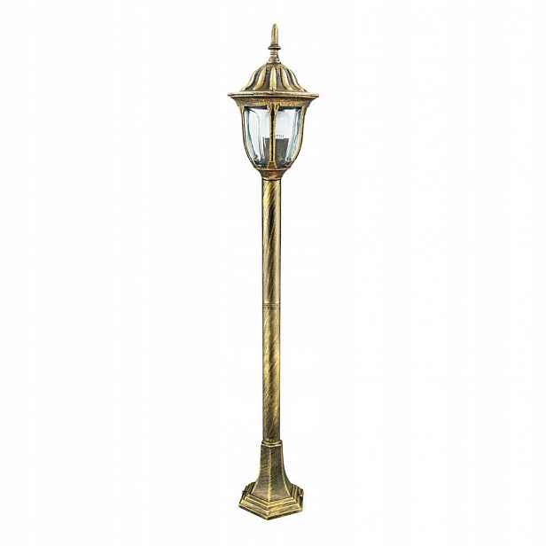 Retro stojící zahradní lampa Florencie 100 cm E27 IP43 patina Goldlux