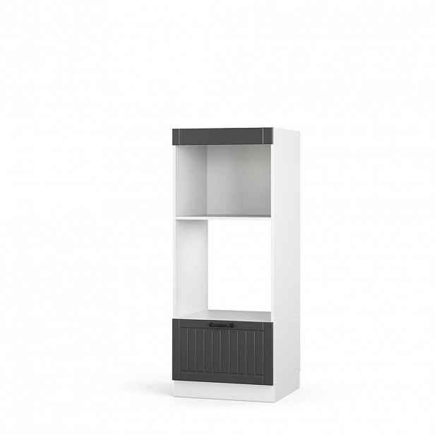 Vicco SKŘÍŇKA NA MIKROVLNNOU TROUBU Fame-Line Antracitový venkovský dům 60 cm otevřený
