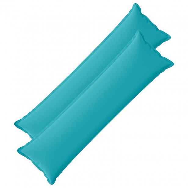 vidaXL Povlak na polštář 2 ks HOUTEN Tyrkysová 40 x 145 cm Polyester