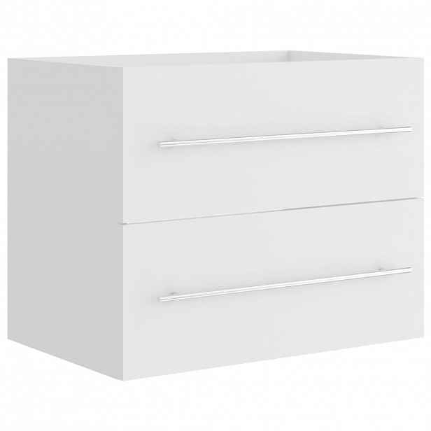 vidaXL Skříňka pod umyvadlo bílá 60x38,5x48 cm kompozitní dřevo