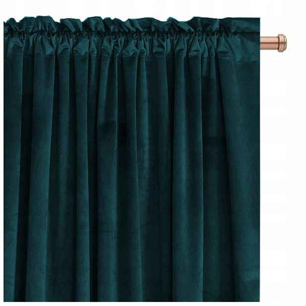 Závěs zatemňovací záclona Velur Imperial 140x250, lazura Na Pásce