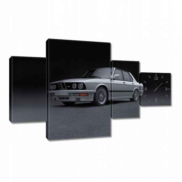 Nástěnné hodiny 130x80 Bmw M5 Žralok Klasika