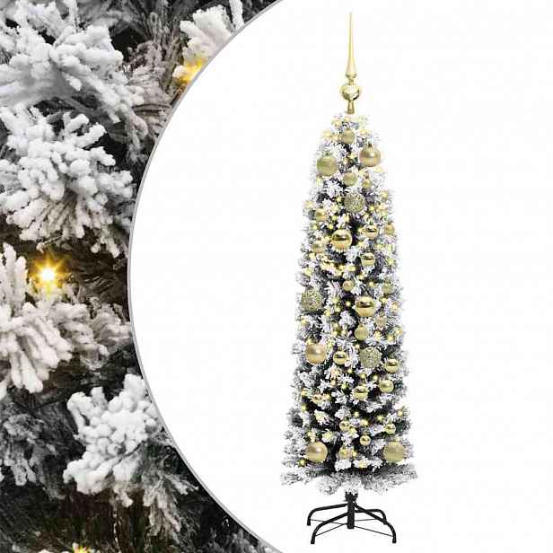 vidaXL Umělý vánoční stromeček Zelená 120 cm PVC, ocel a plast