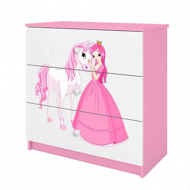 RAUMHIRSCH FURNITURE KOMODA Babydreams Princezna s koněm 81/81/41