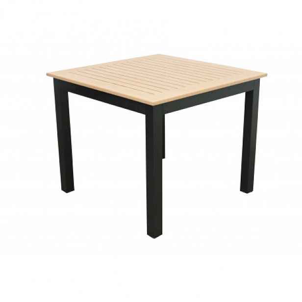Doppler EXPERT WOOD antracit -  gastro hliníkový stůl 90x90x75cm - Zboží s drobnou vadou (N519)