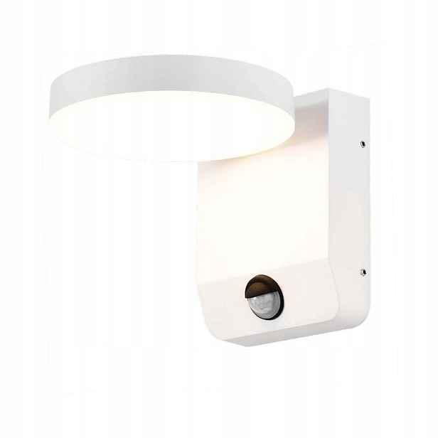 Led venkovní nástěnné svítidlo s Led senzorem, moderní bílá barva V-tac