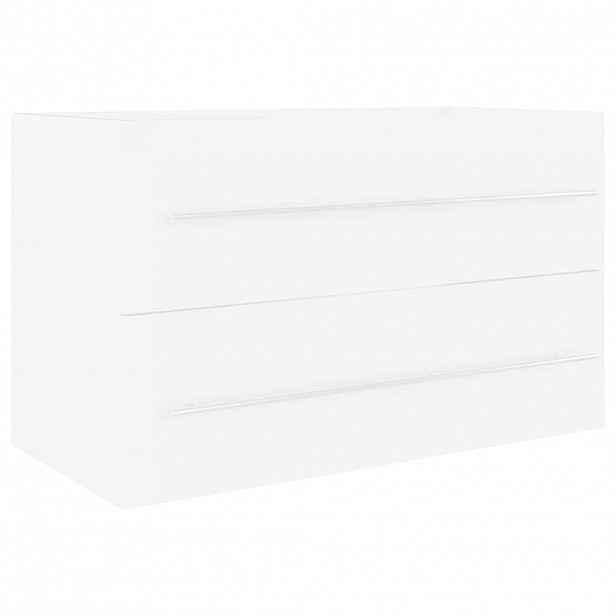 vidaXL Skříňka pod umyvadlo bílá 80x38,5x48 cm kompozitní dřevo