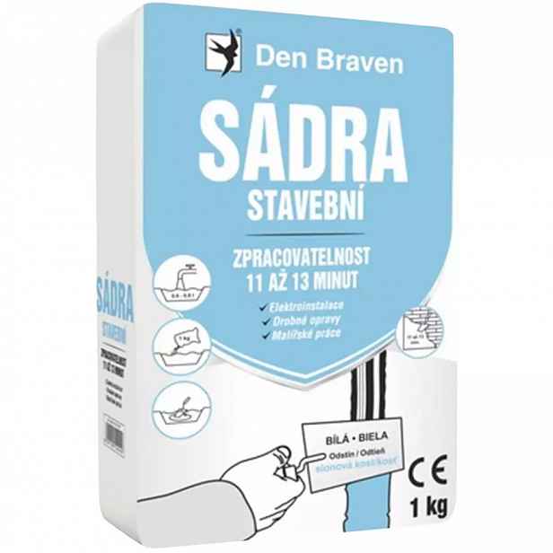 Sádra stavební Den Braven 1 kg
