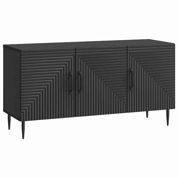 vidaXL Televizní skříň Černá 99 x 34,5 x 50 cm Kompozitní dřevo