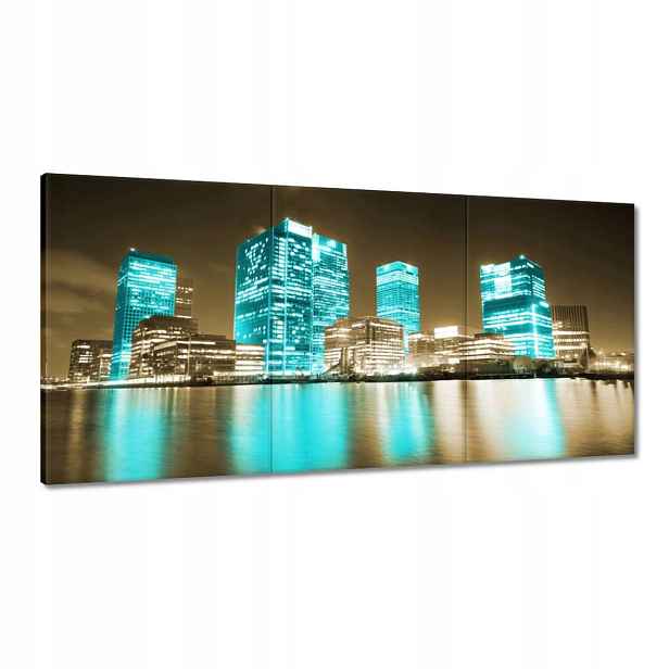 Obrazy 120x60 Modré mrakodrapy Londýn
