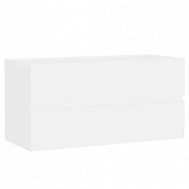 vidaXL Skříňka pod umyvadlo bílá 90 x 38,5 x 45 cm kompozitní dřevo