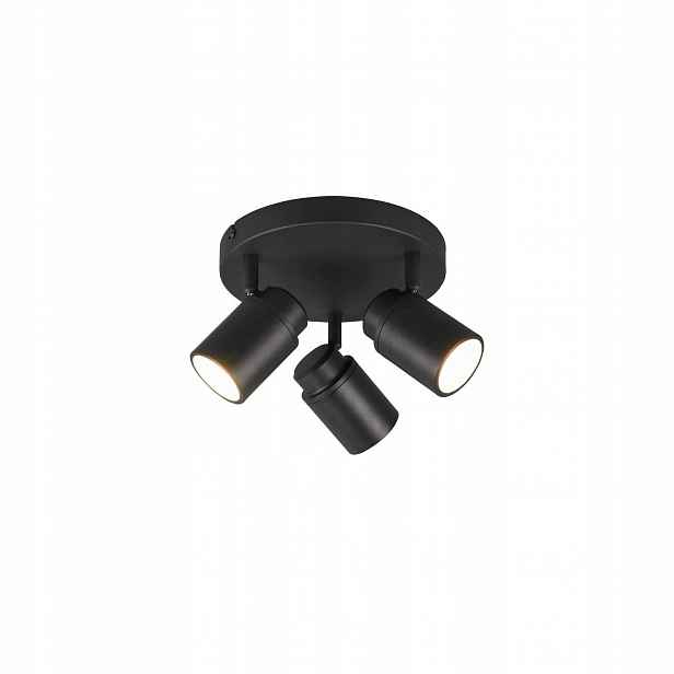 Lampa Reflektor Spot Moderní Černá 3xGU10 IP44 Kovová Brisa Trio