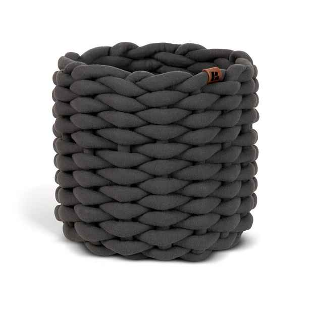 Látkový košík ø 21x17 cm Peach Skin Round S – Bigso