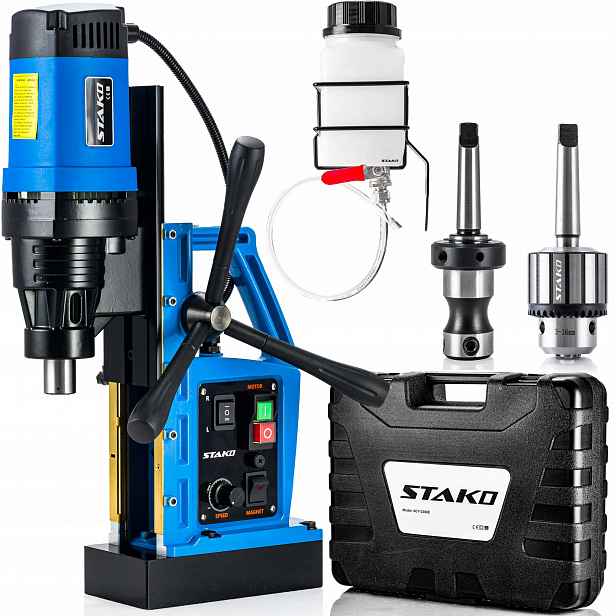 Magnetická vrtačka se závitořezem fi80mm 2050W 16kg MT3 Stako