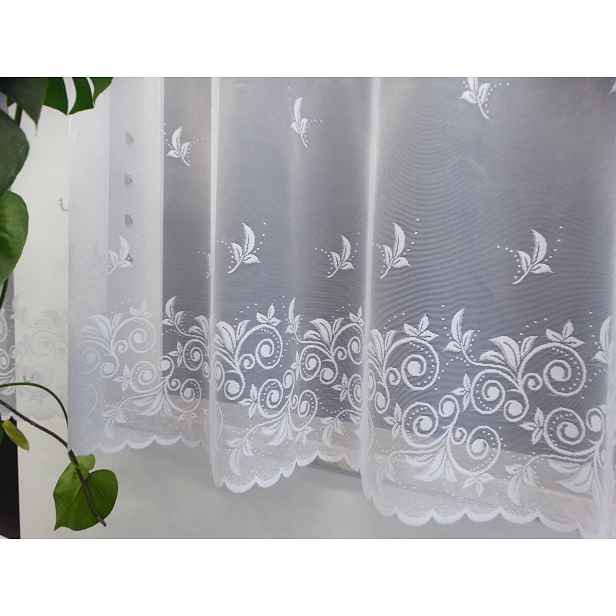 Mg Záclona 36028 Bílá 350x160 cm Hotová S Páskou M