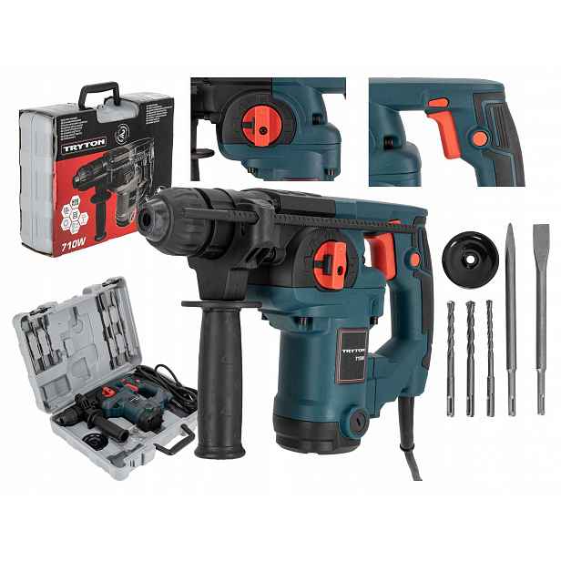 Sds Plus vrtací kladivo 710W 4 funkce Tryton TMM7