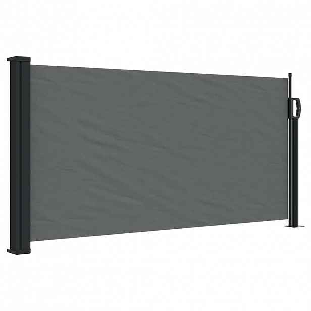 vidaXL Zatahovací boční markýza antracitová 100 x 300 cm