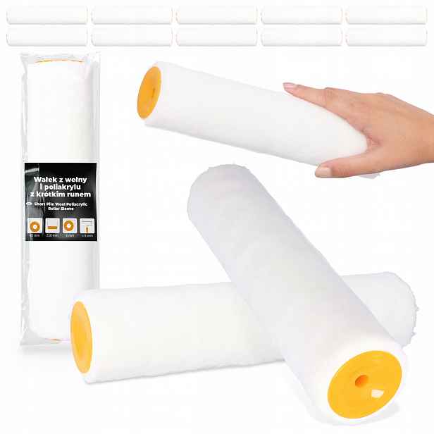 10x Malířský váleček 25 cm Zásoba barev Uretanového Olejového laku