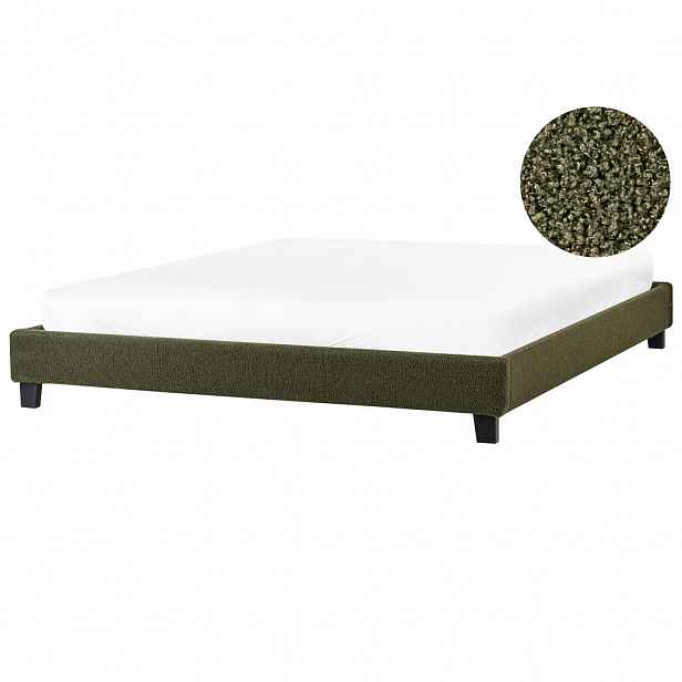 Beliani POSTEL 180/200 cm Tmavě zelená Roanne