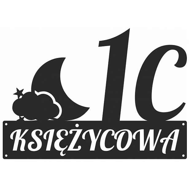 Číslo Na Dům 48 cm Tabule Adresa Ocel 2 mm Grafika 42