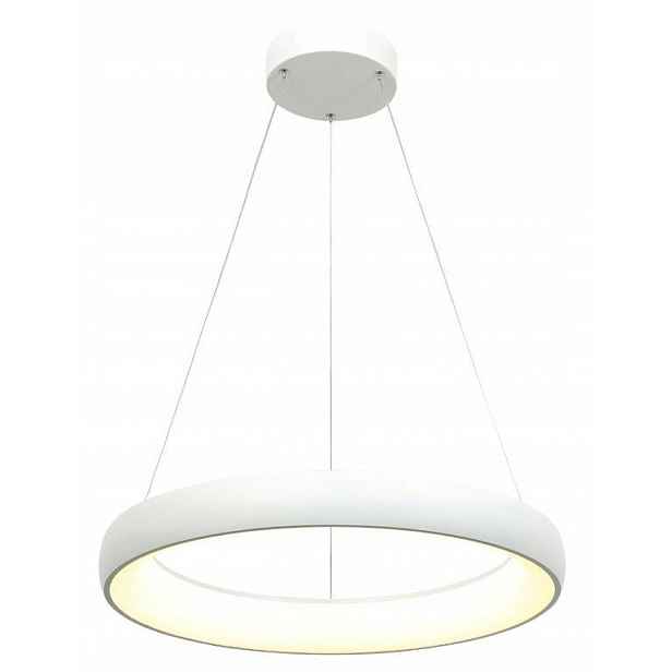 Závěsná Led lampa bílá moderní kulatá 40 cm do obývacího pokoje 4000K Reality
