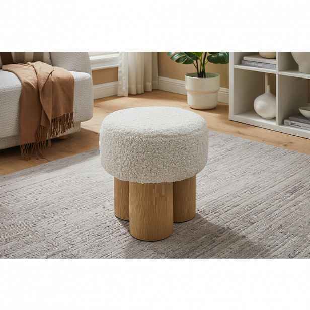 Livetastic TABURET, textil, kompozitní dřevo, 50/49/50 cm